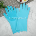 Multifunctional silicone dishwashing gloves para sa paglilinis